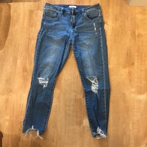 Distressed Ankle Skinny Cello Jeans